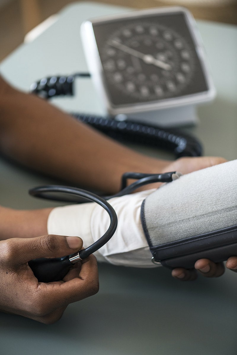 Nurse measuring patient blood pressure With over 25 years of experience in Victoria, Heartscope is dedicated to delivering exceptional cardiac care. Our team consists of highly skilled cardiologists who are deeply integrated into the community, focusing on providing comprehensive heart health solutions.